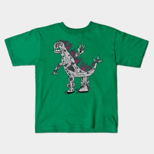 8 year old Jack: Mecha God Lizard Monster Kids T-Shirt